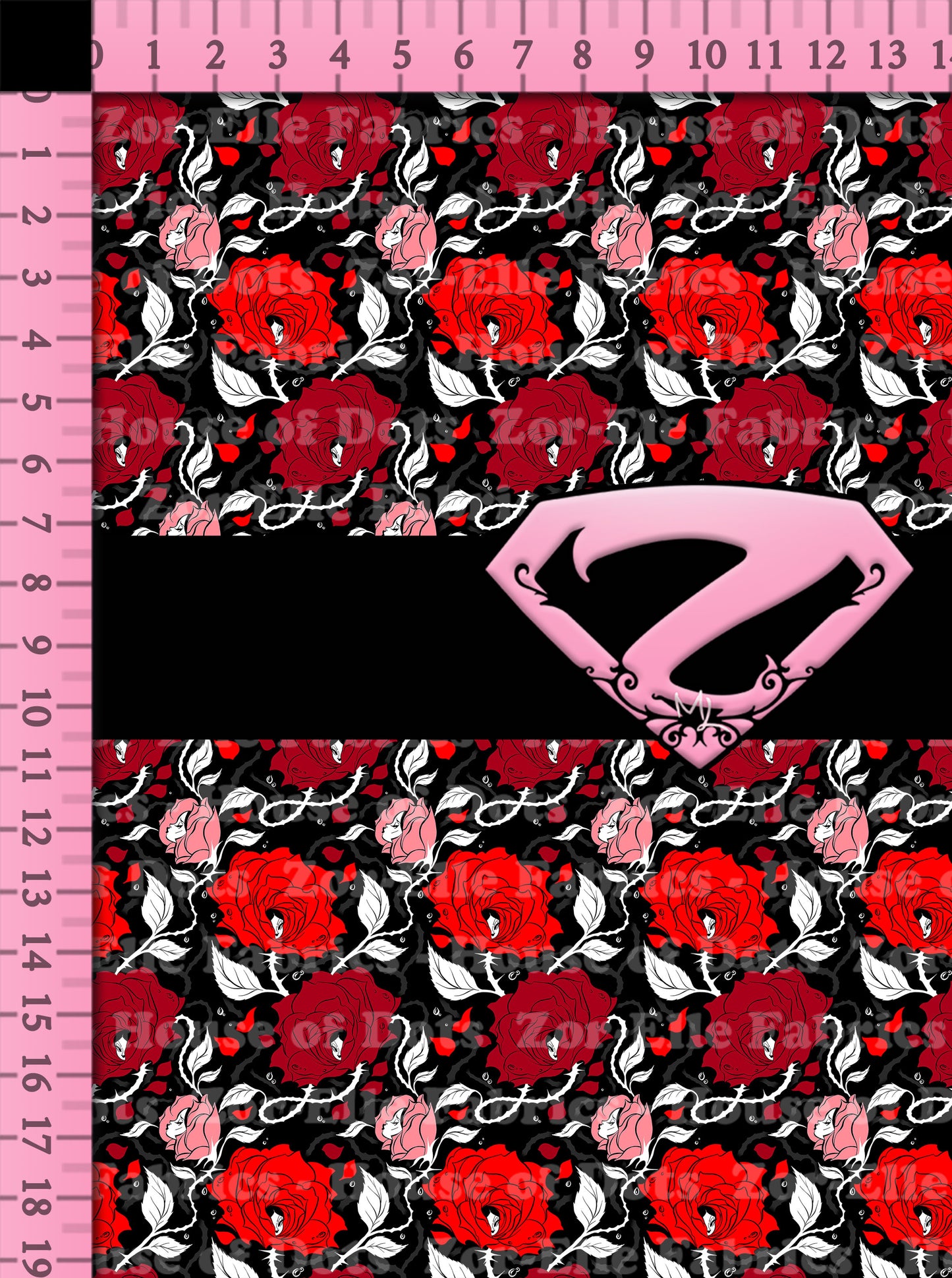 Sveta - Roses (Black - Small Scale)