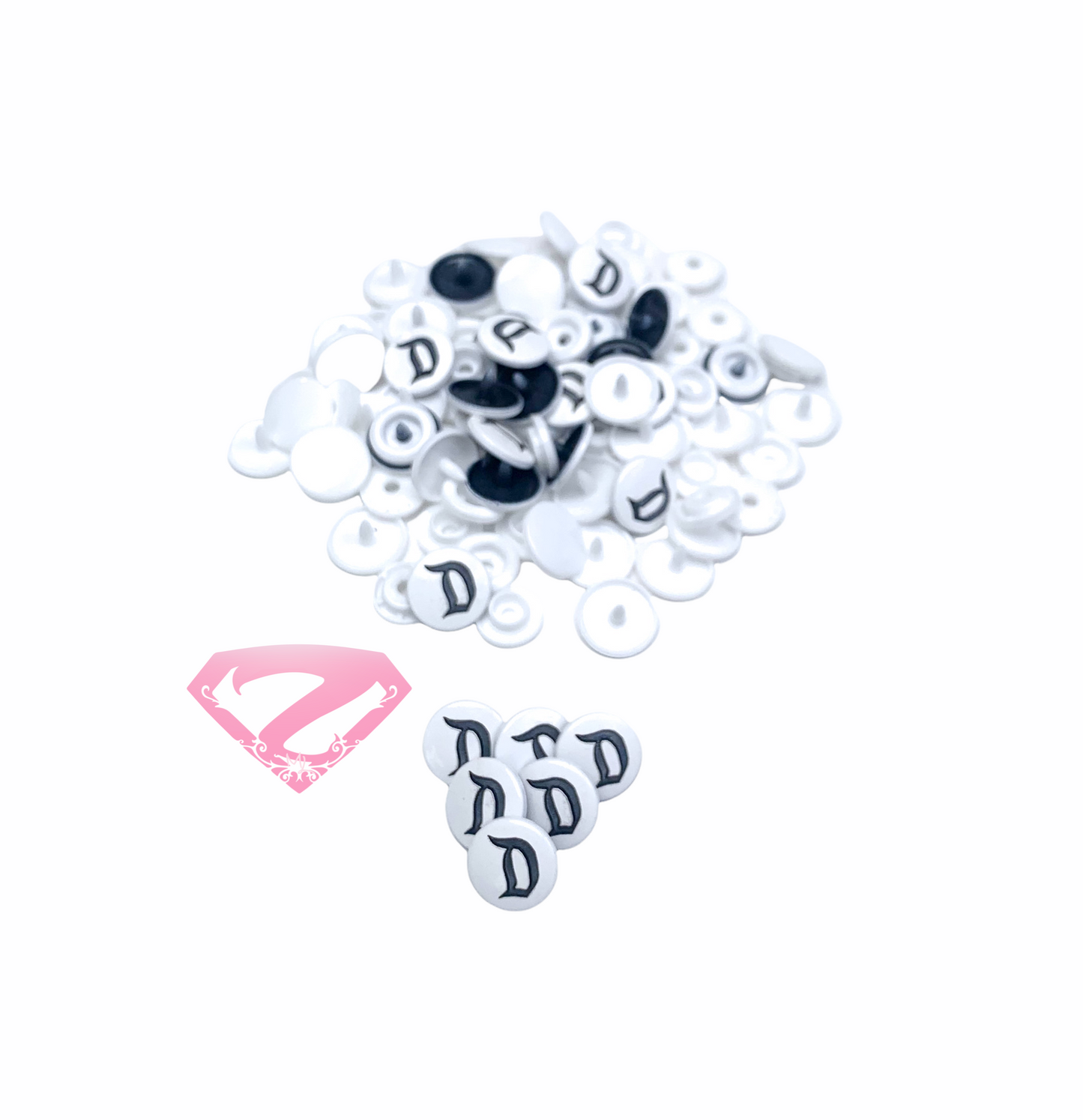 Snaps - The Big “D” Two Tone Engraved