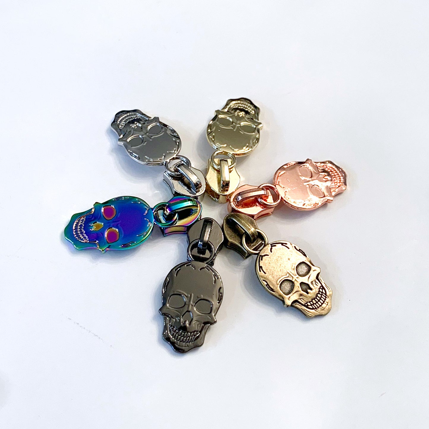 Hardware - Skull Nylon Zipper Pulls #5