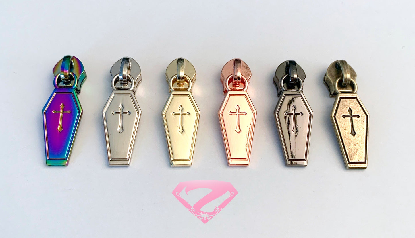 Hardware - Coffin Nylon Zipper Pulls #5