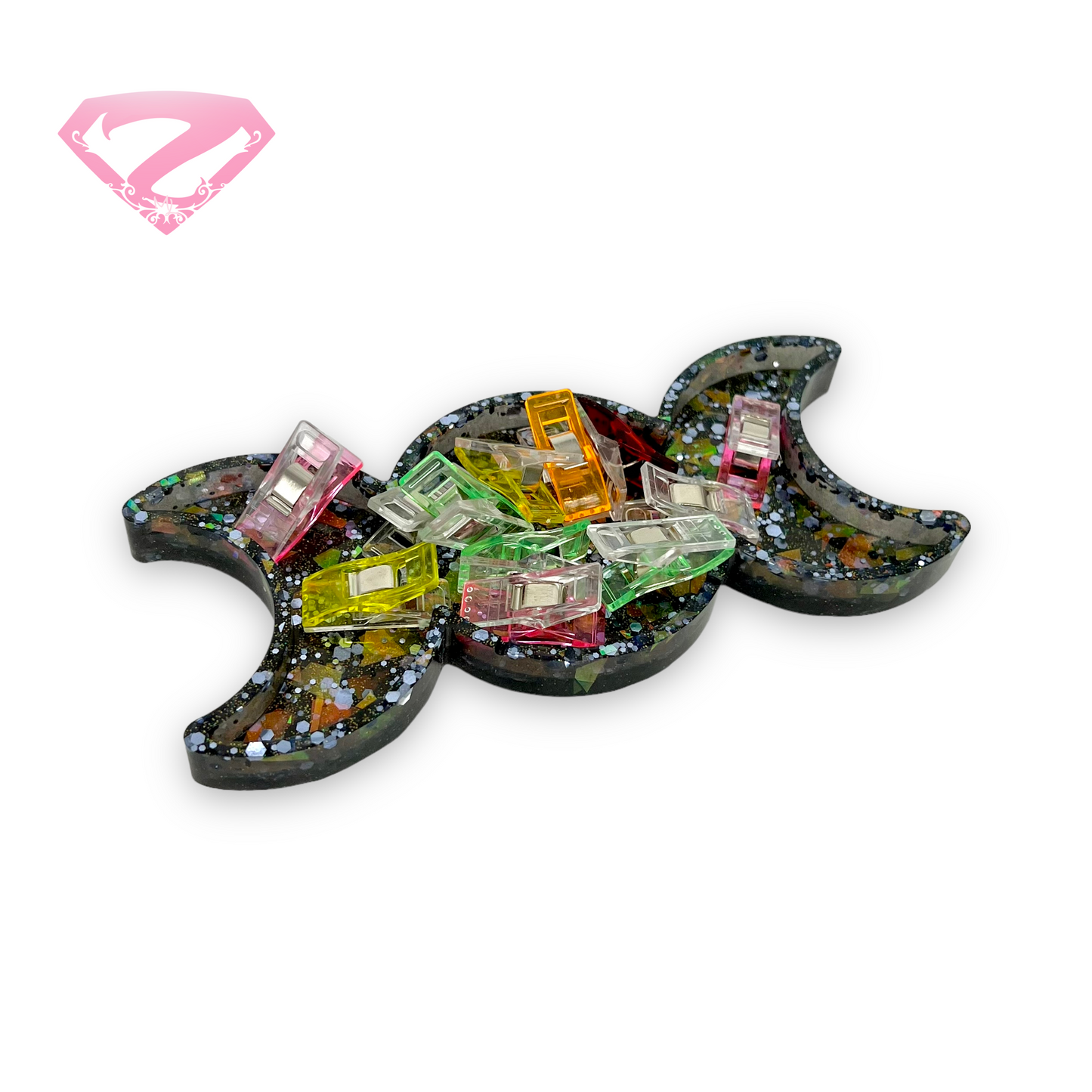 Triple Moon Clip Tray (Black Holographic)