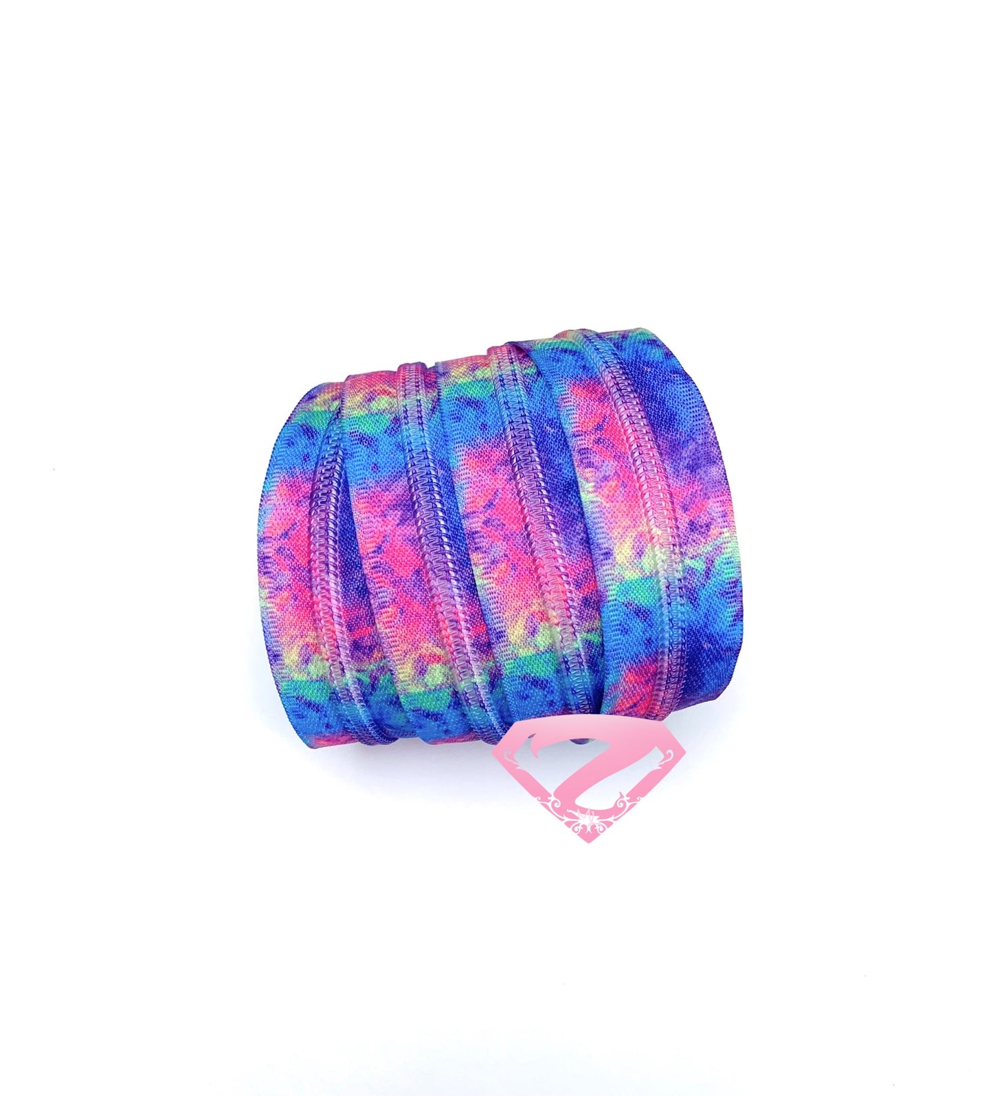 Hardware - Fractured Rainbow Zipper Tape #5