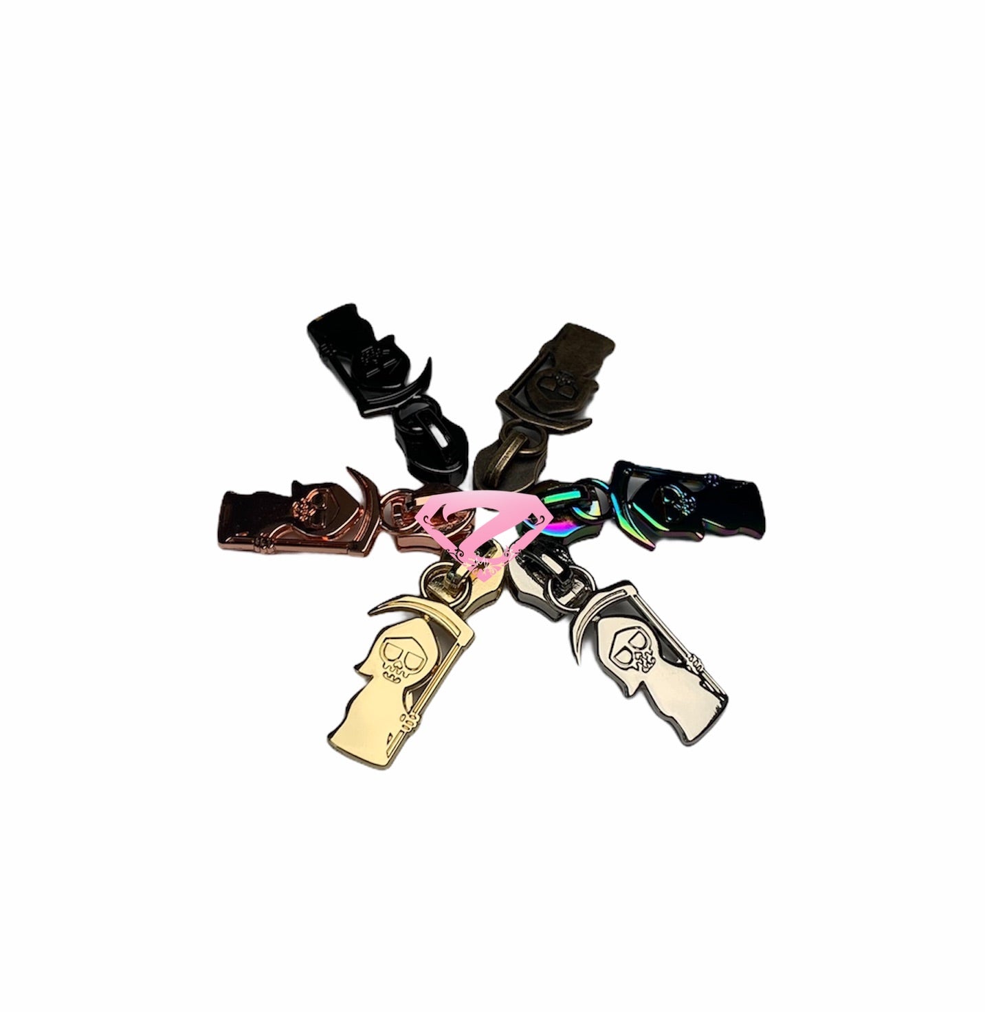 Hardware - Grim Reaper Nylon Zipper Pulls #5