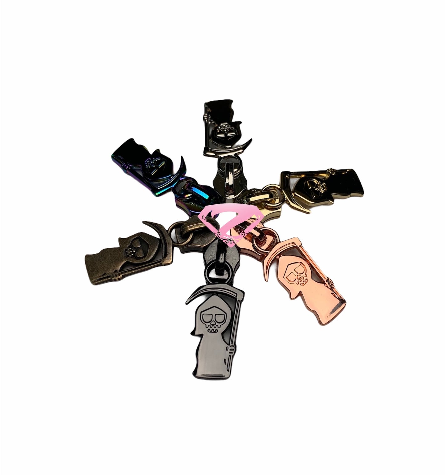Hardware - Grim Reaper Nylon Zipper Pulls #5
