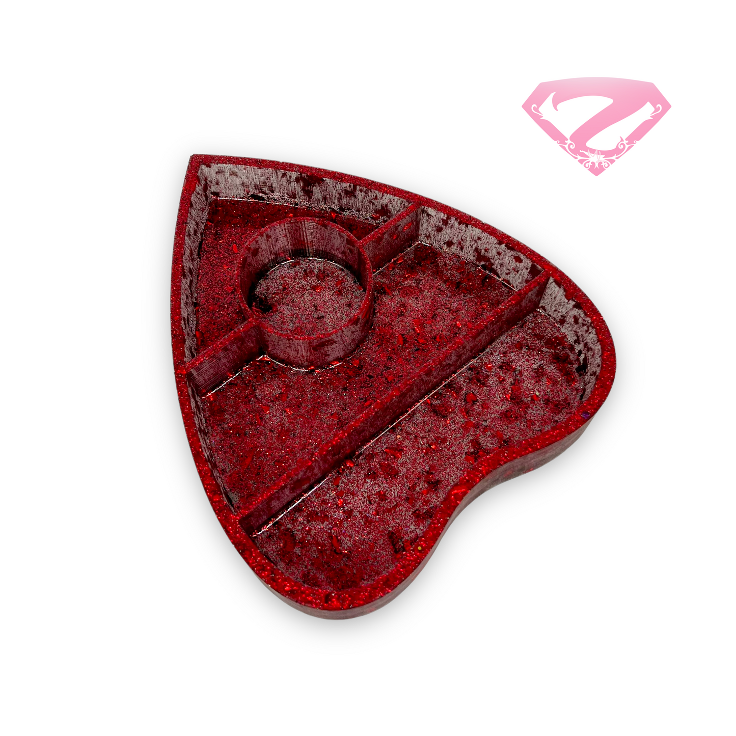 Ouija Planchette Clip Tray (Red - Large)