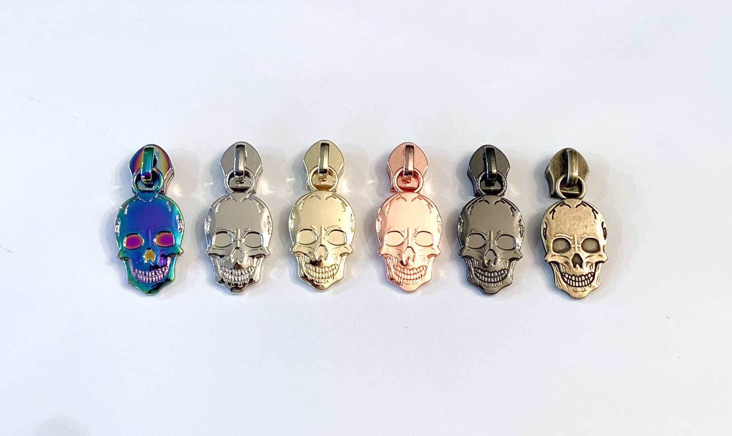 Hardware - Skull Nylon Zipper Pulls #5