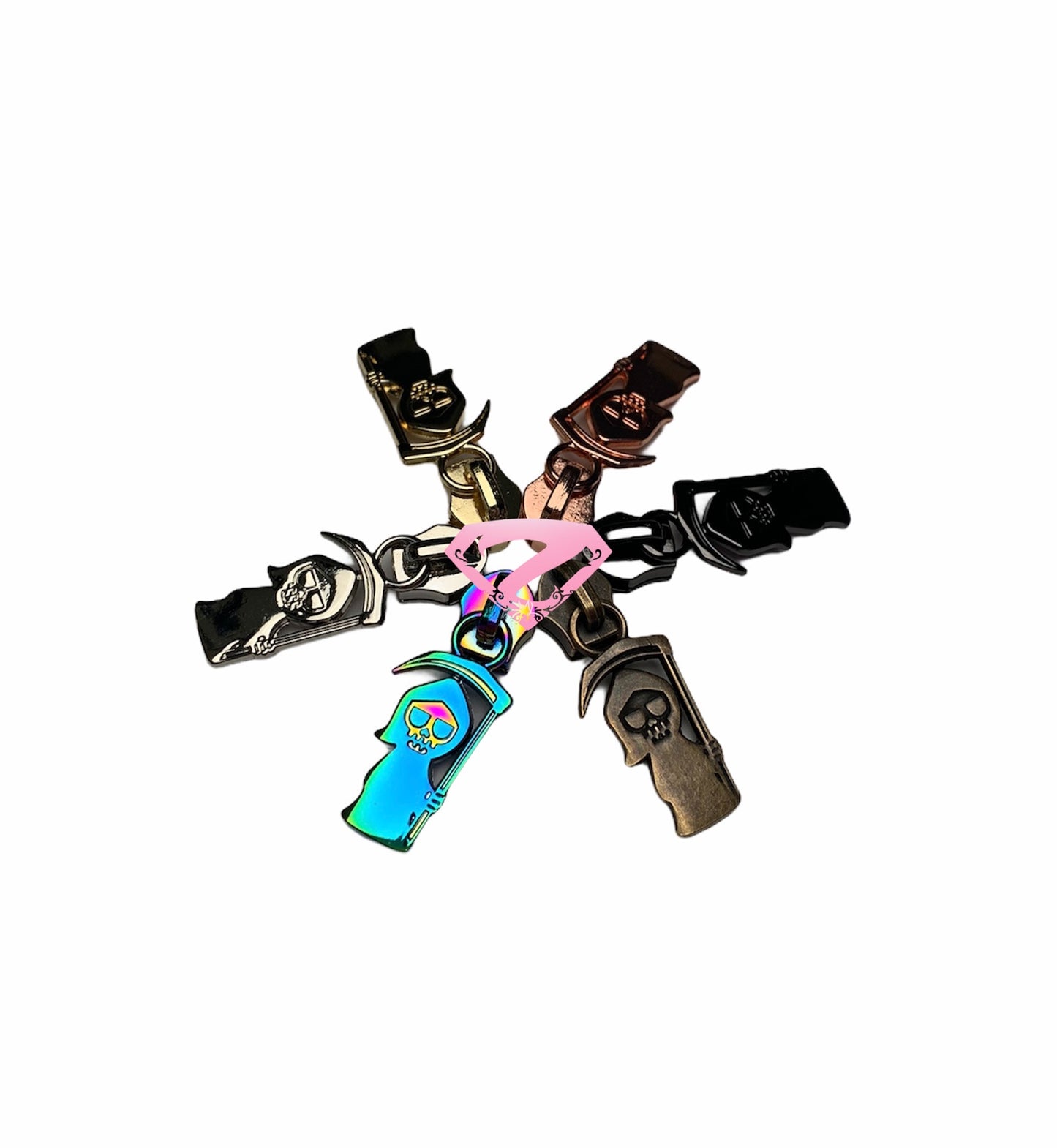 Hardware - Grim Reaper Nylon Zipper Pulls #5