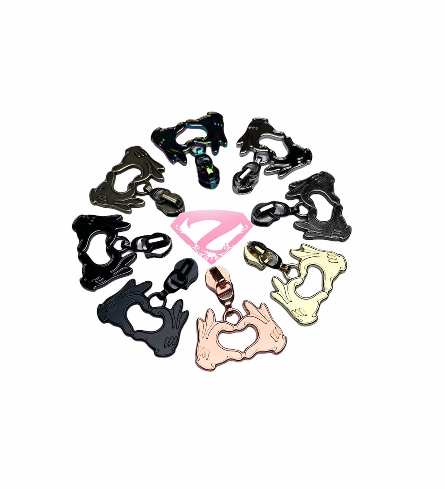 Hardware - L.O.V.E Nylon Zipper Pulls #5
