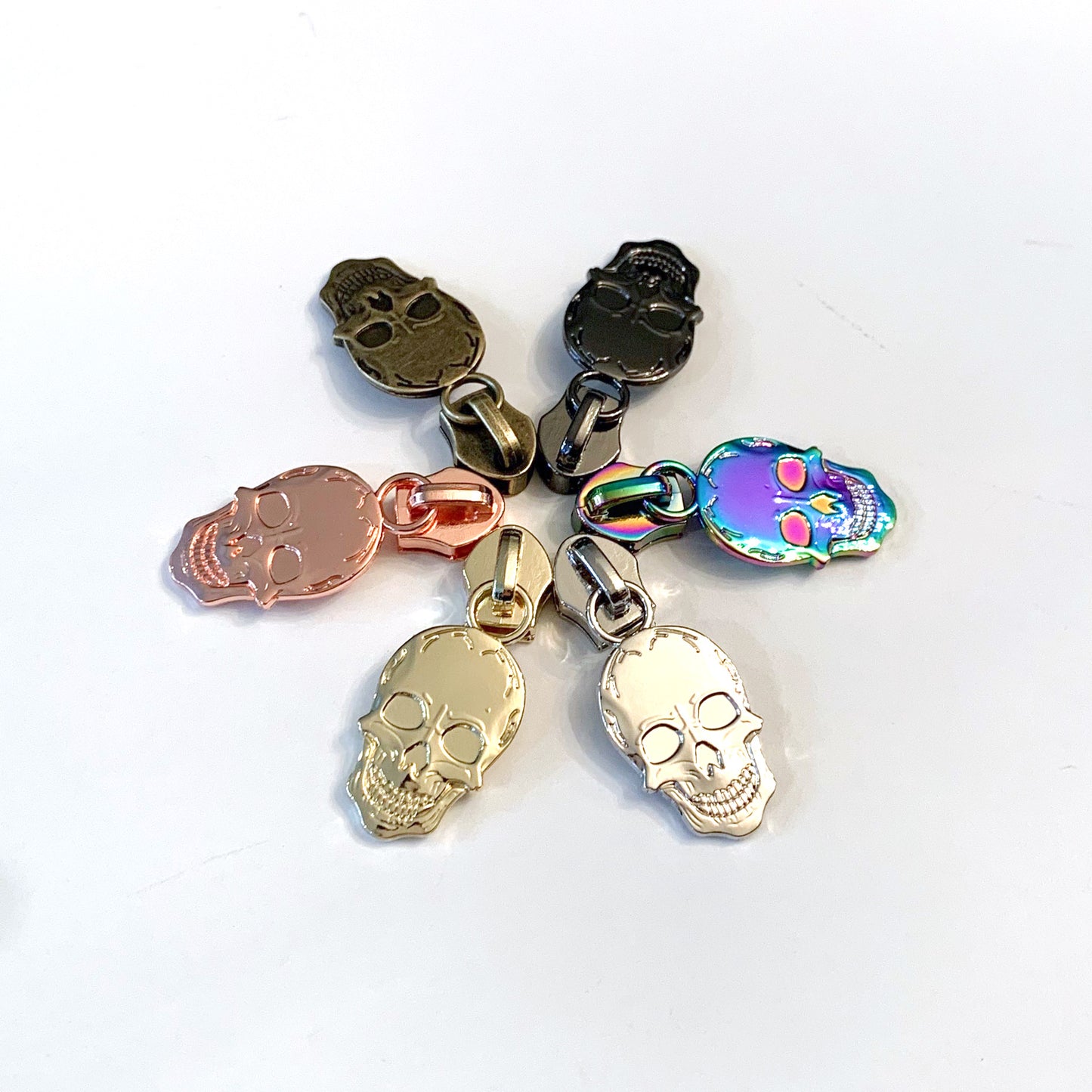 Hardware - Skull Nylon Zipper Pulls #5
