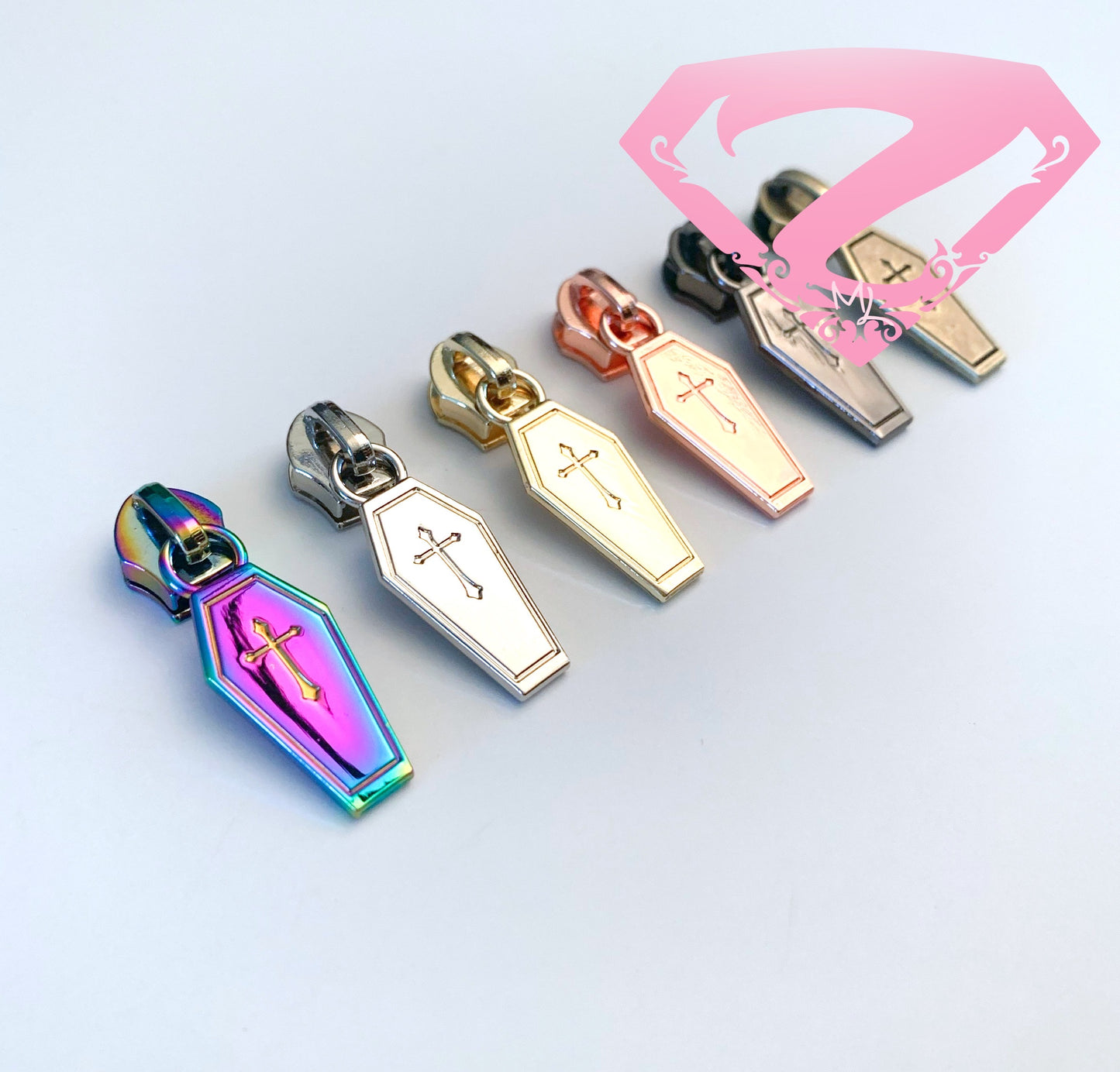 Hardware - Coffin Nylon Zipper Pulls #5