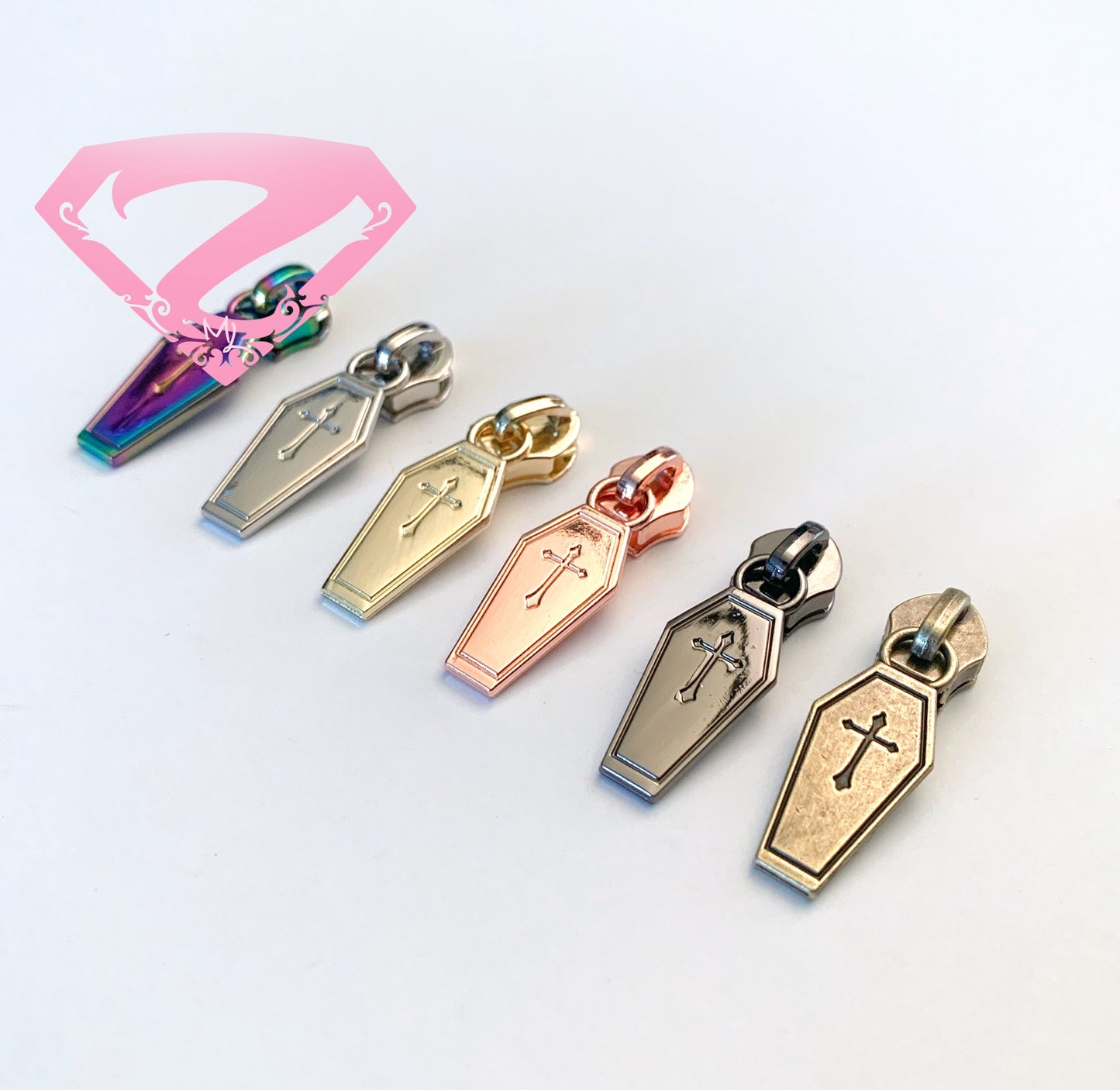 Hardware - Coffin Nylon Zipper Pulls #5