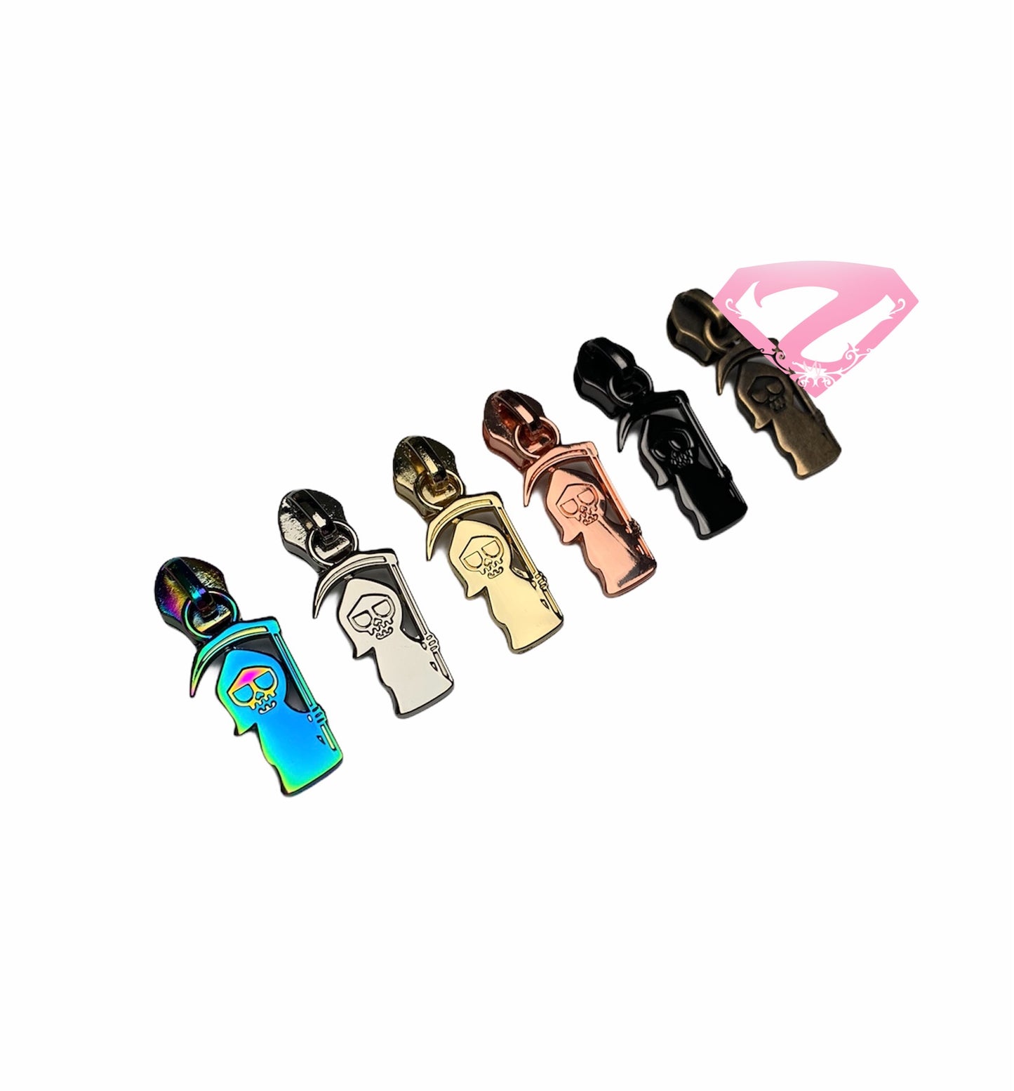 Hardware - Grim Reaper Nylon Zipper Pulls #5