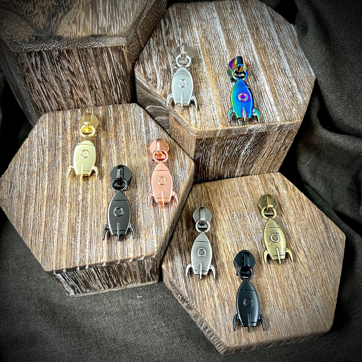 Hardware - Rocket Nylon Zipper Pulls #5