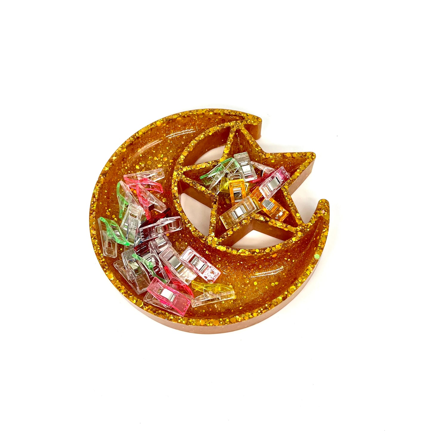 Moon & Star Clip Tray (Golden Copper)