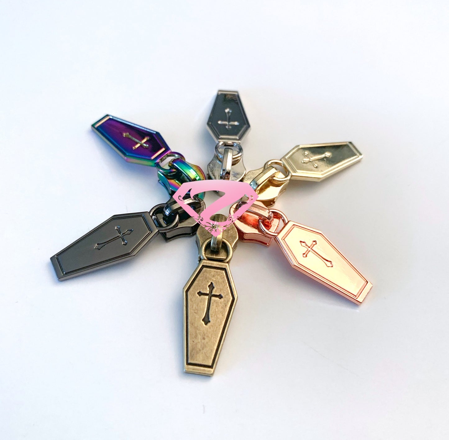 Hardware - Coffin Nylon Zipper Pulls #5