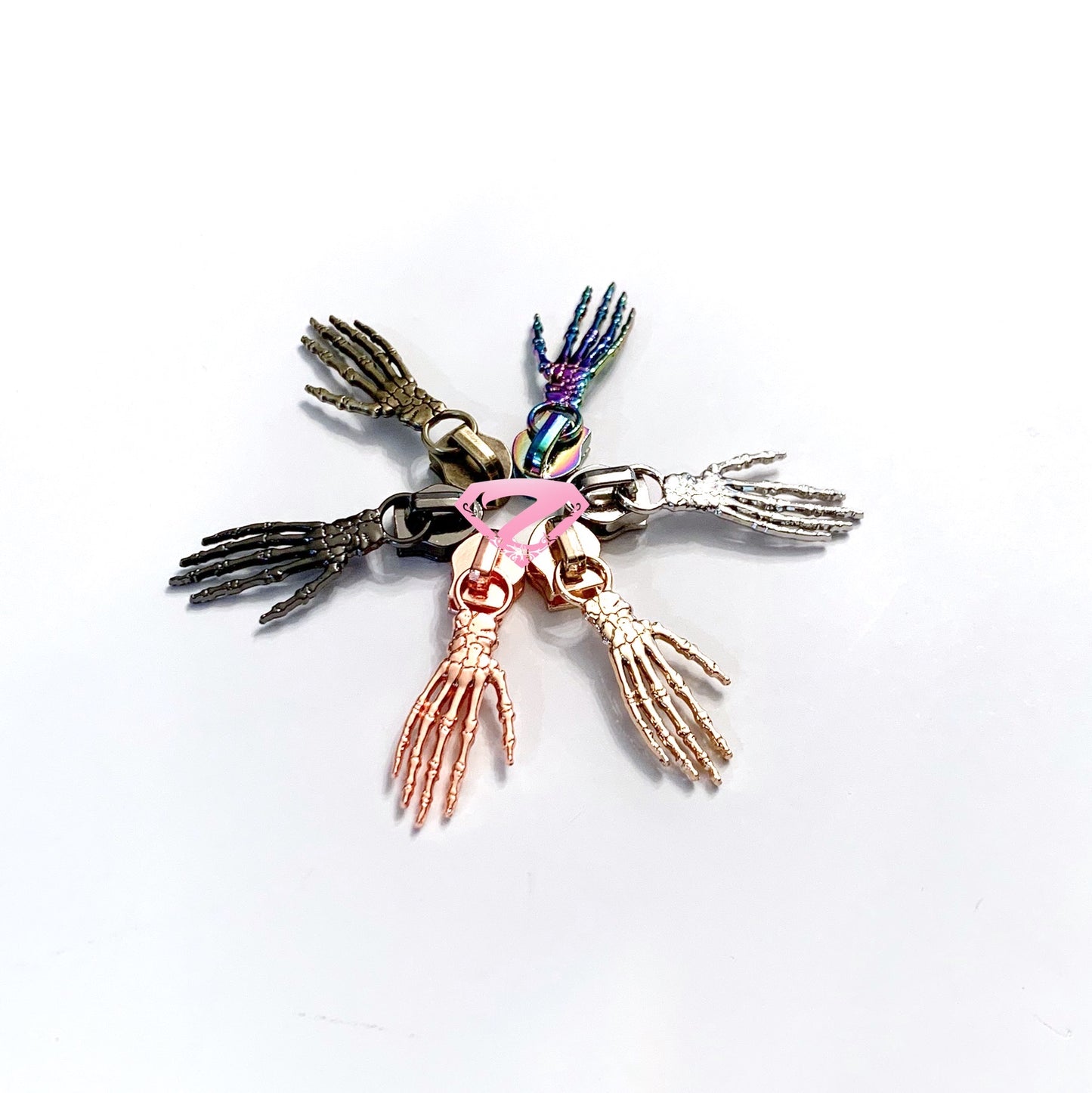 Hardware - Skeleton Hand Nylon Zipper Pulls #5