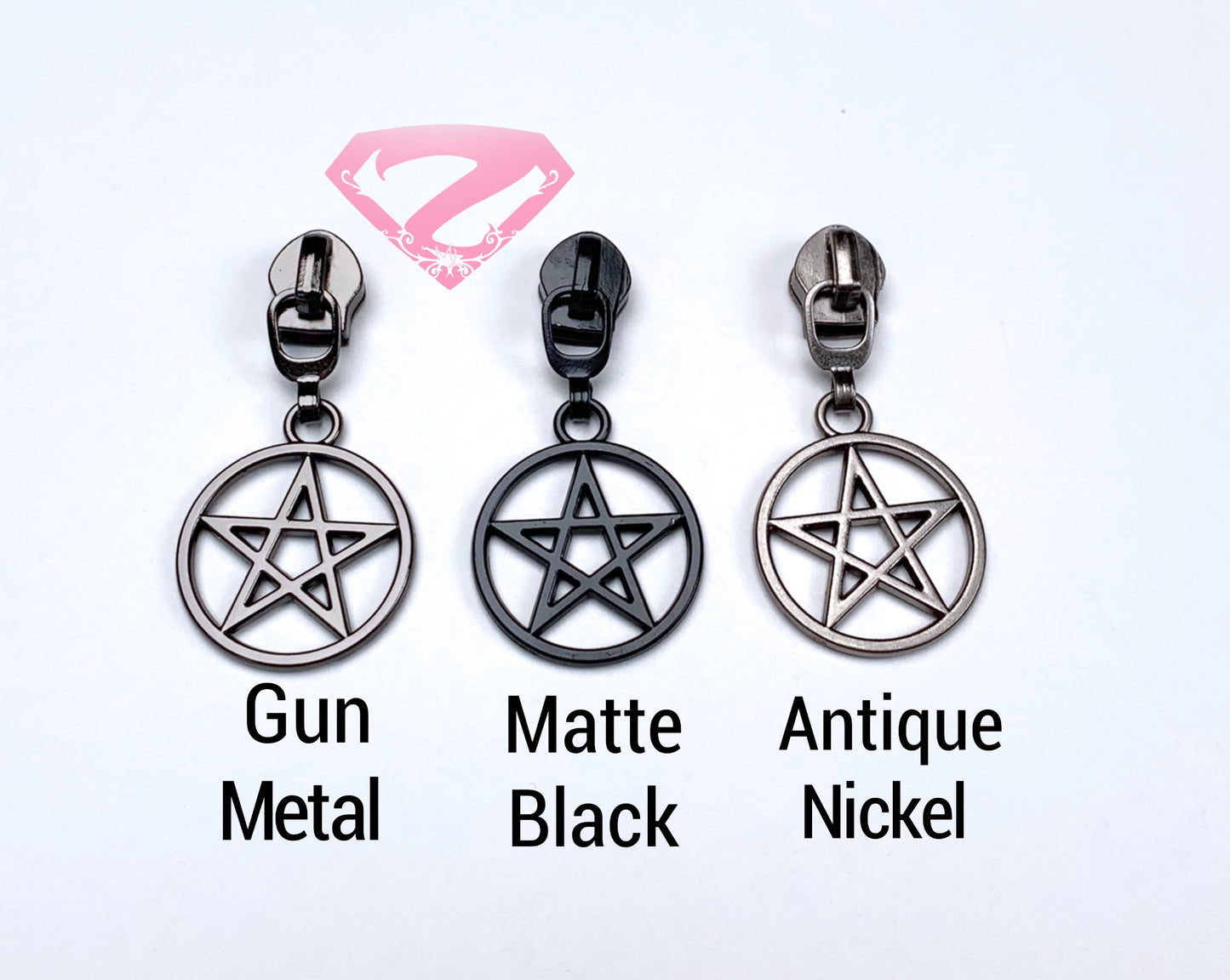 Hardware - Pentagram Nylon Zipper Pulls #5