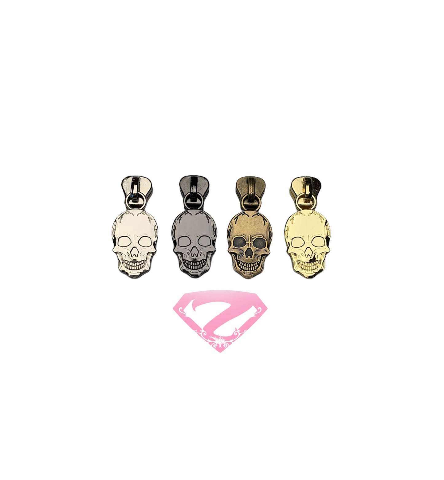 Hardware - Skull Resin Zipper Pulls #5