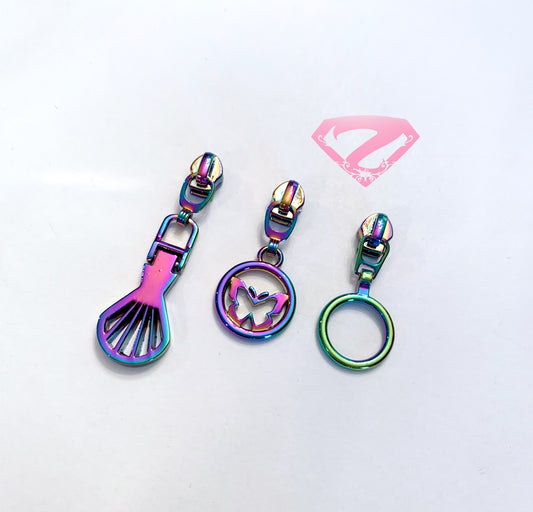 Hardware - Rainbow Nylon Zipper Pulls #3