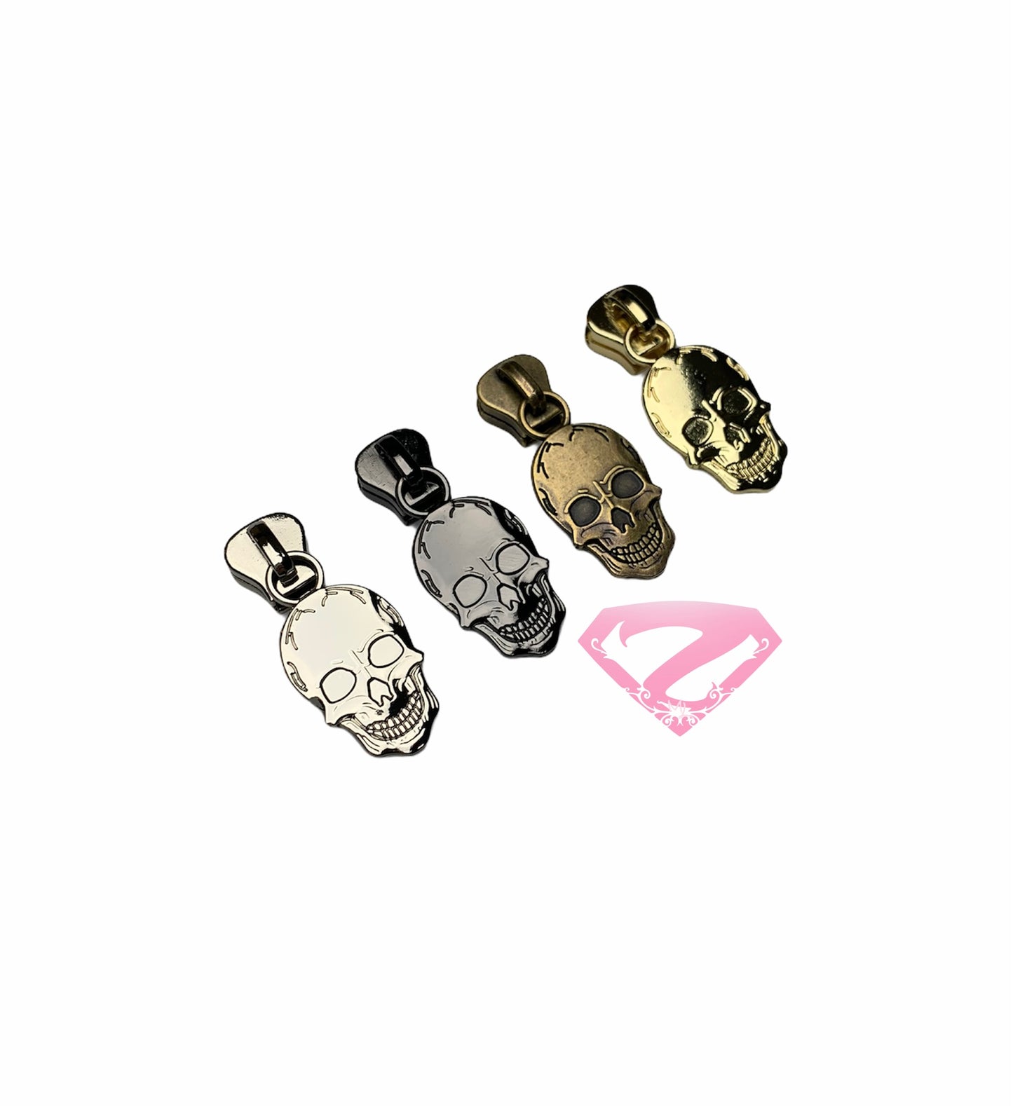 Hardware - Skull Resin Zipper Pulls #5