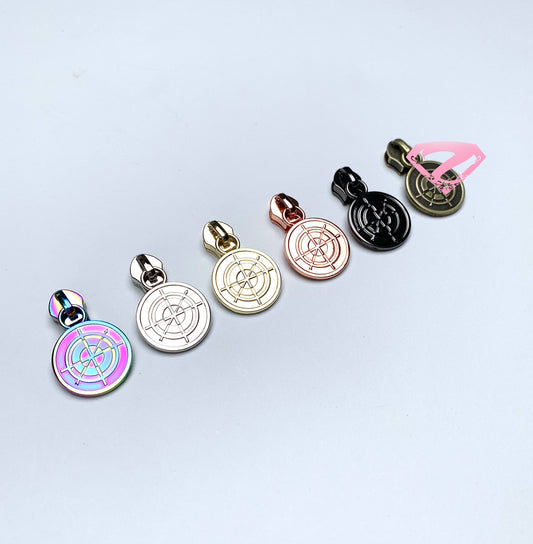 Hardware - Bullseye Nylon Zipper Pulls #5