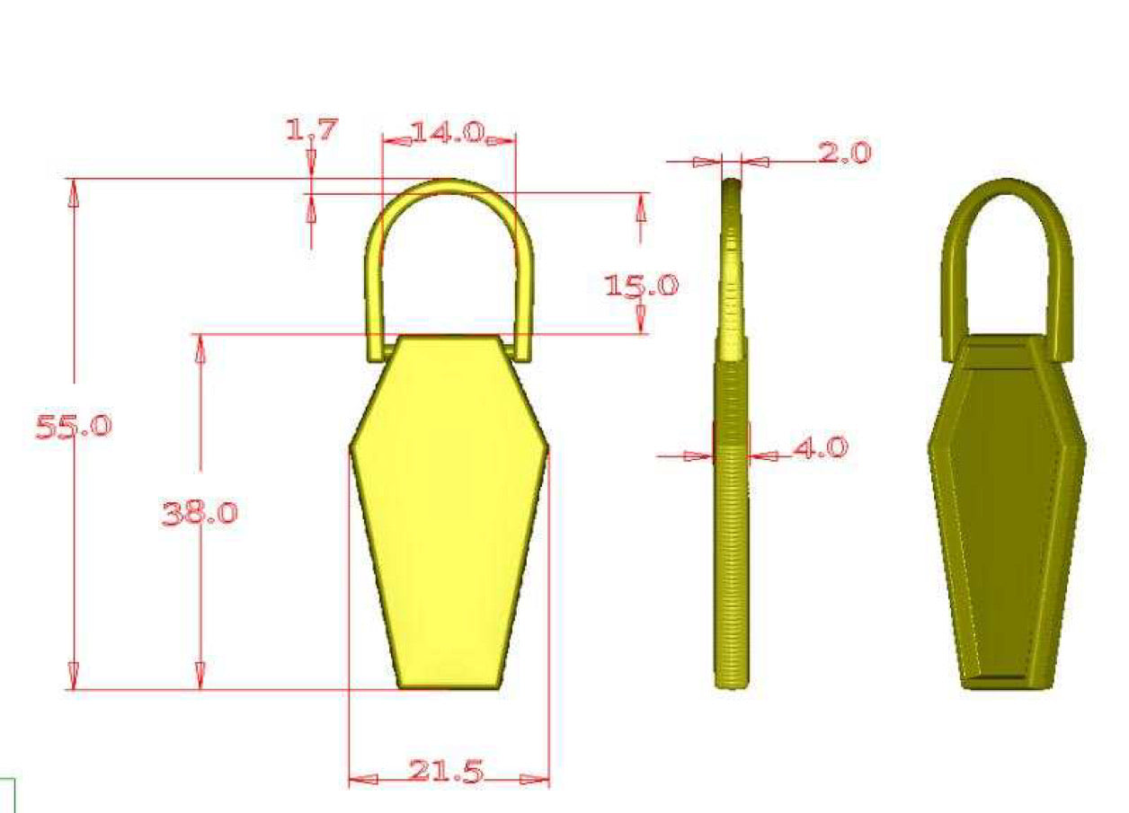 Hardware - Coffin Strap Anchors (SMALL)