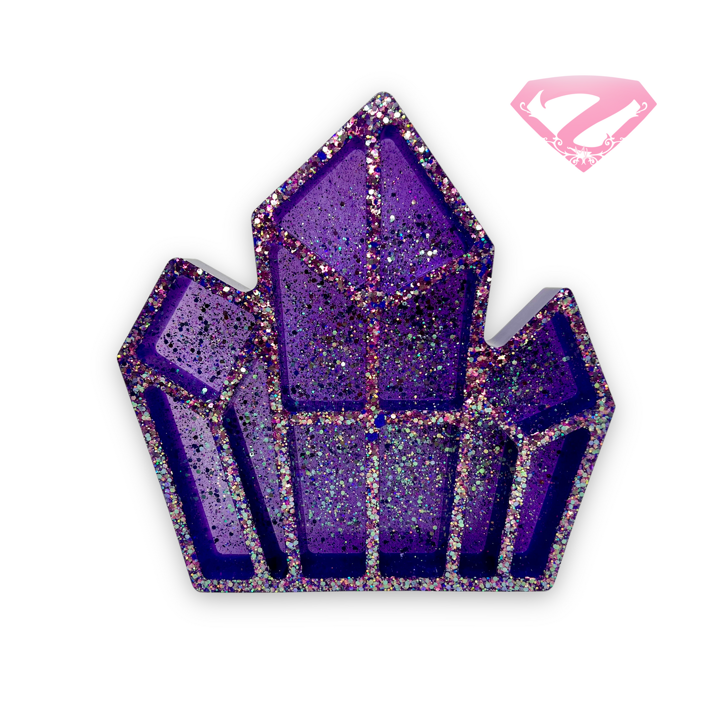 Crystal Clip Tray (Purple - Large)