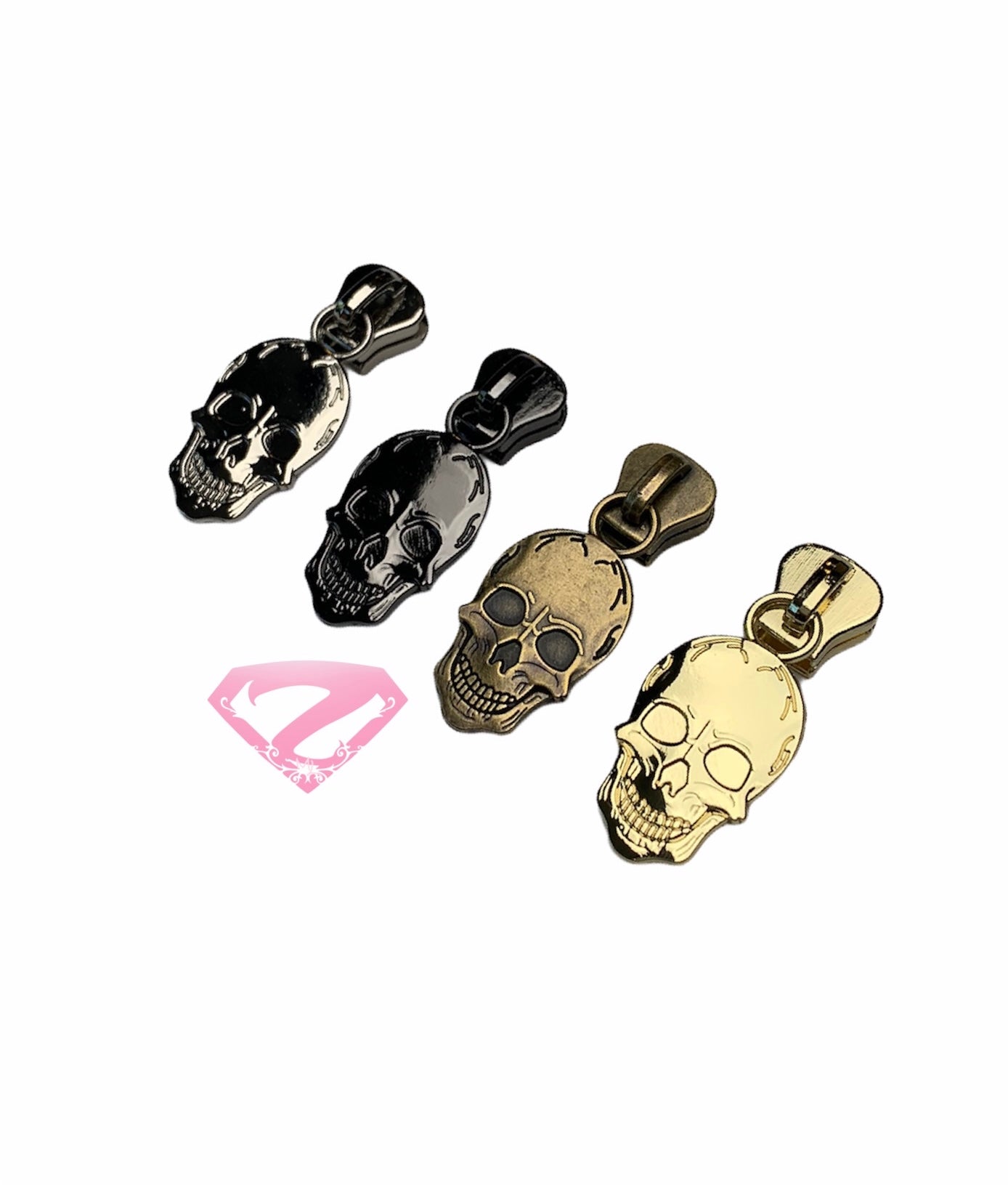 Hardware - Skull Resin Zipper Pulls #5