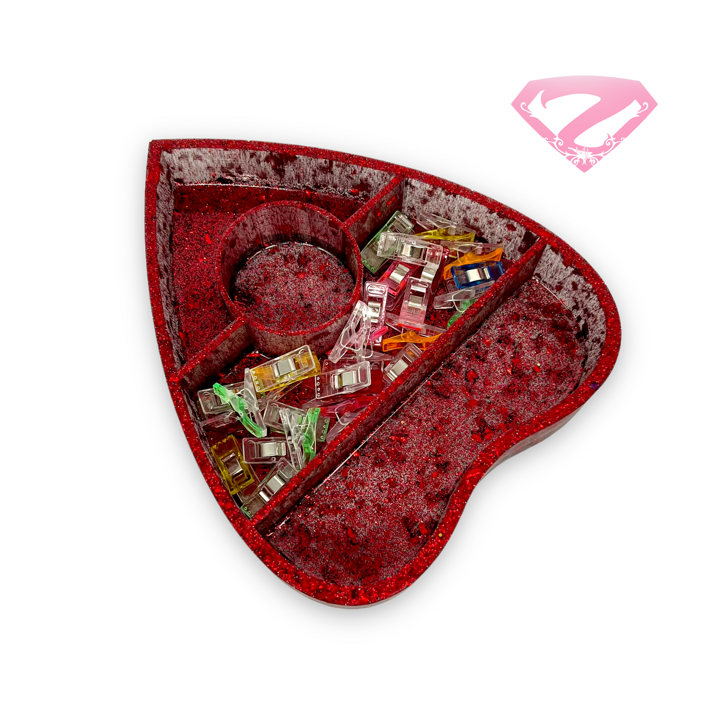 Ouija Planchette Clip Tray (Red - Large)