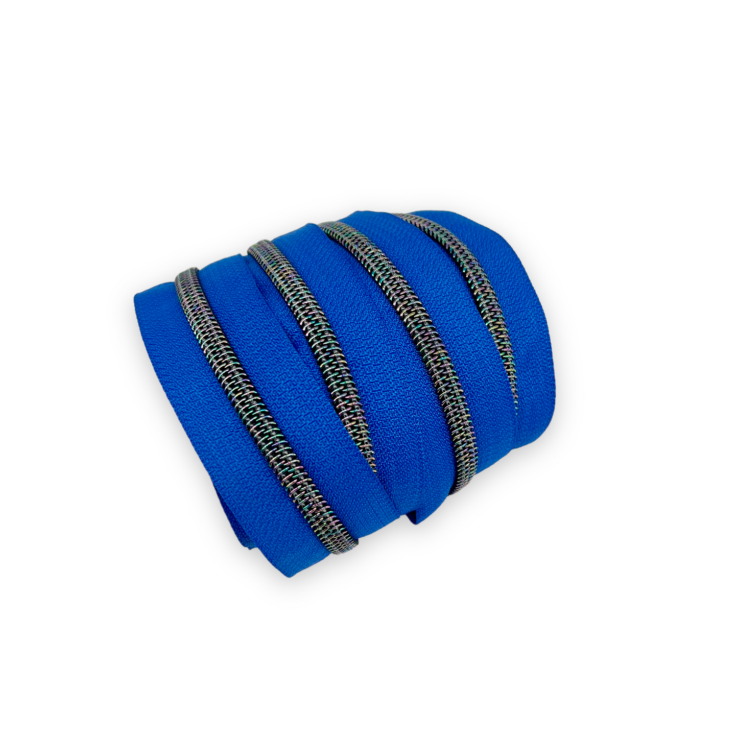 Hardware - Cobalt Blue Oil Slick Nylon Zipper Tape #5