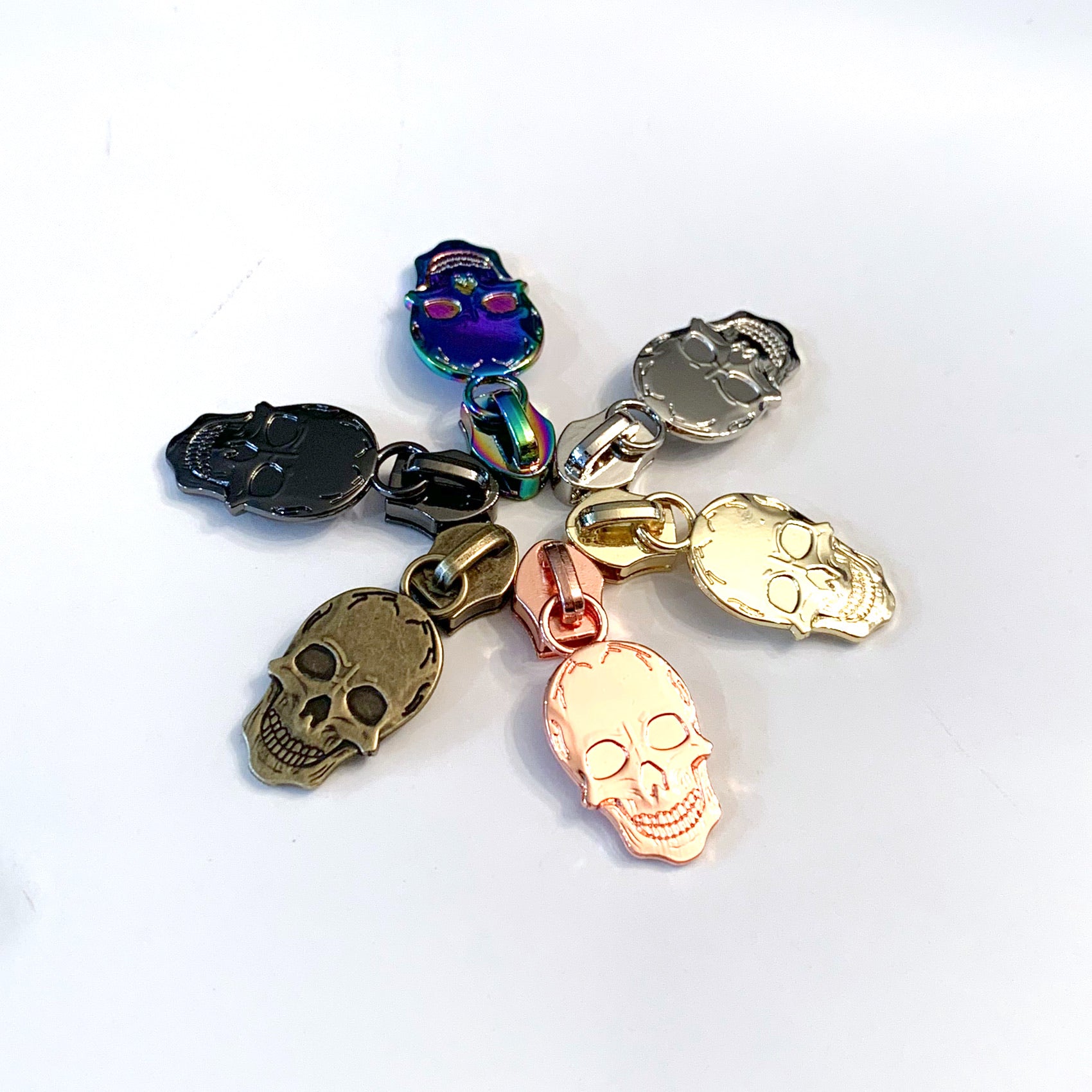 Hardware - Skull Nylon Zipper Pulls #5