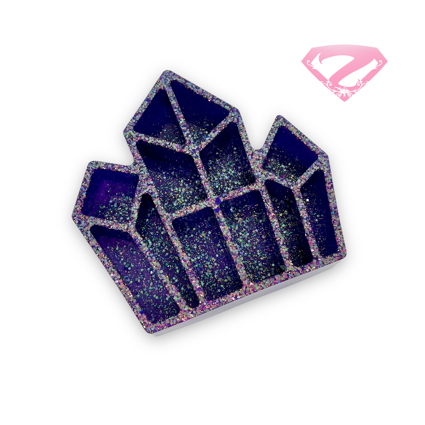 Crystal Clip Tray (Purple - Large)